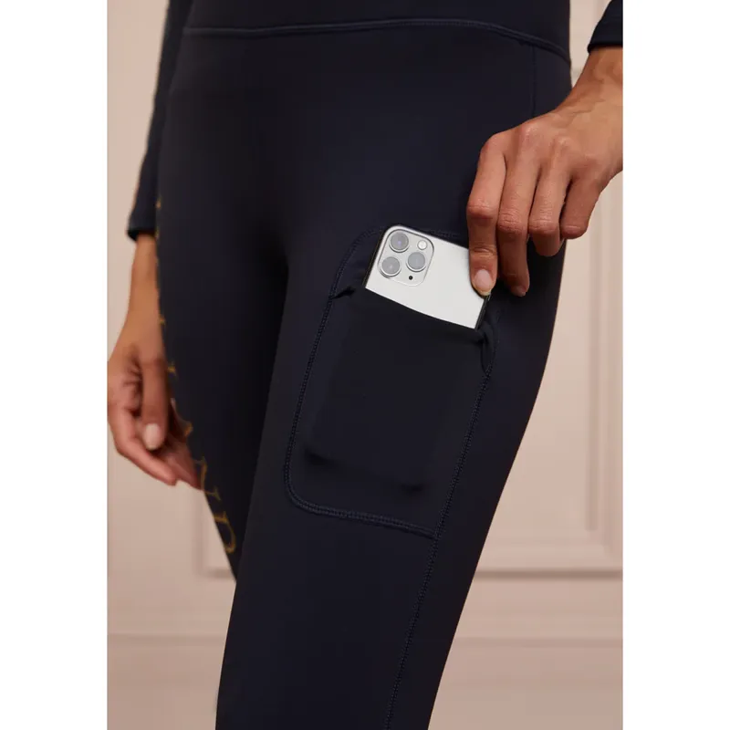 Holland Cooper Halcot Thermal Legging - Ink Navy-5